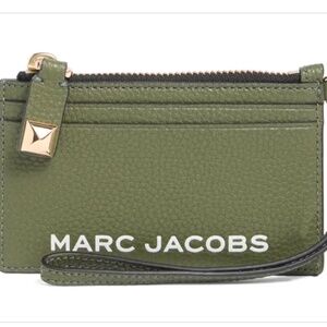 Marc Jacobs Bold Top Zip ID Card Wallet Key Fob Holder Wristlet